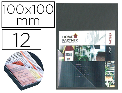 Pochette coin tarifold 3l adhésive polypropylène transparent résistant format triangle 100x100mm 12 unités