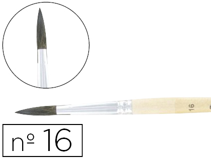 Pinceau cléopâtre nº16 petit gris mélangé bois fsc vernis protecteur