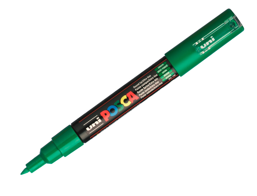 Marqueur posca pc1mc base eau pointe conique extra fine     0,7mm vert foncé              odeurs/alcool/solvant tous