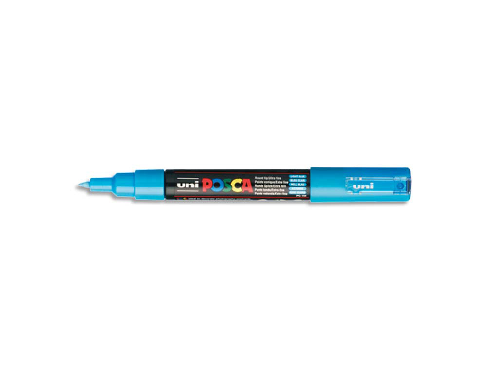 Marqueur posca pc1mc base eau pointe conique extra fine     0,7mm bleu clair              odeurs/alcool/solvant tous