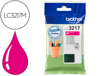 Cartouche d'encre original brother lc3217 550 p magenta