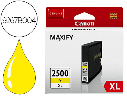 Cartouche d'encre original canon pgi-2500xl 1500 p jaune