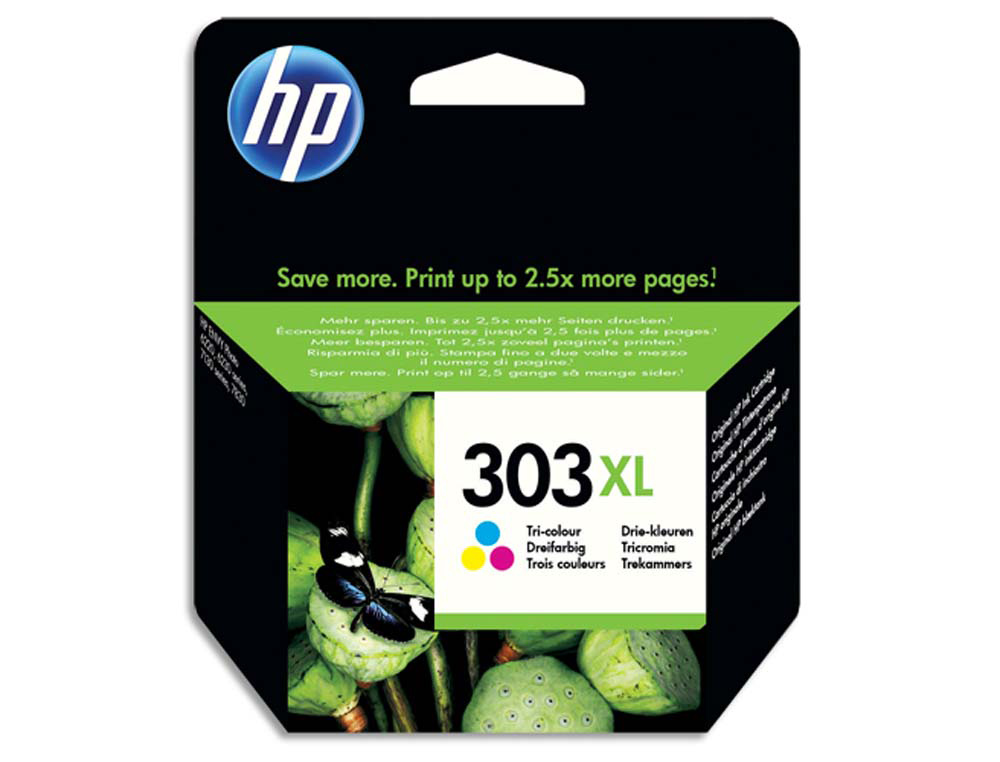 Cartouche d'encre original hp 303xl 415 p cyan/magenta/jaune pack 3 couleur