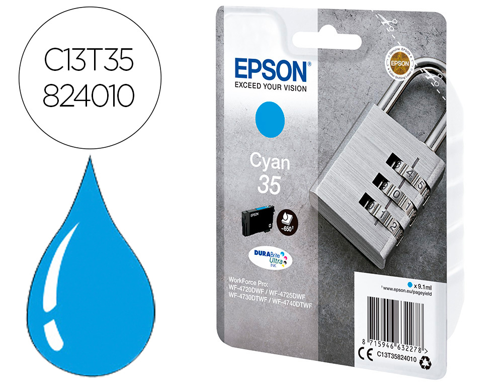 Cartouche d'encre original epson 35 cyan