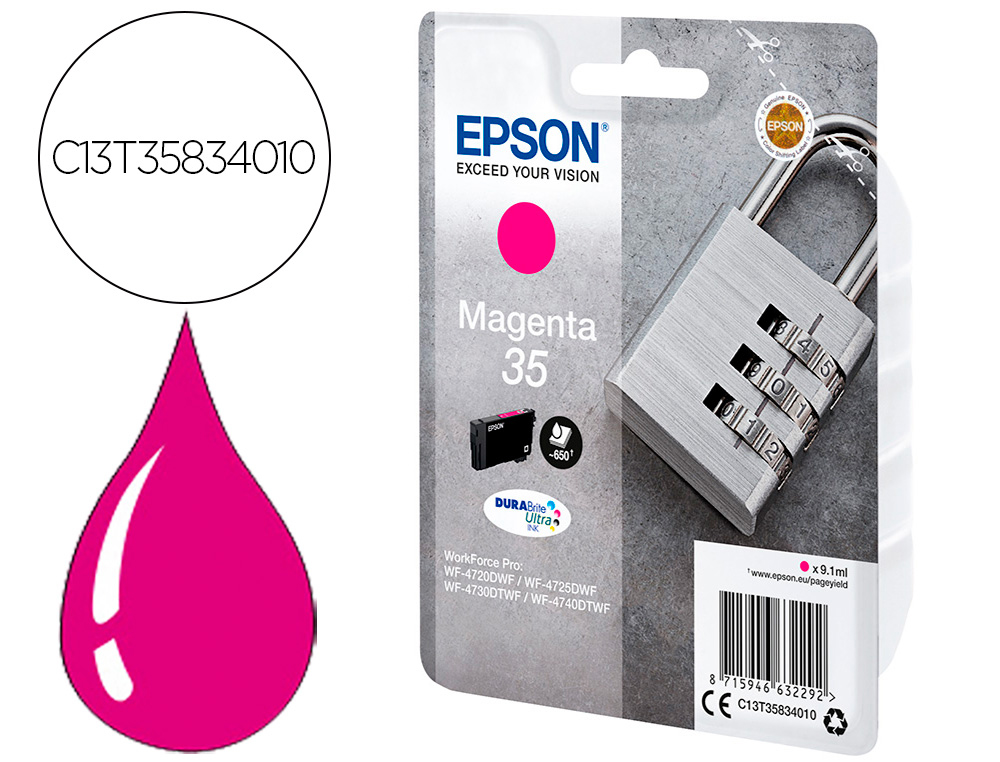 Cartouche d'encre original epson 35 magenta
