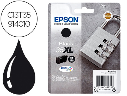 Cartouche d'encre original epson 35xl 2600 p noir