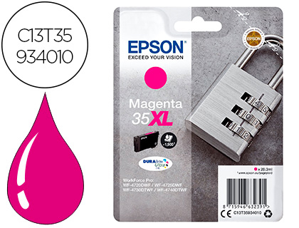Cartouche d'encre original epson 35xl 2600 p magenta