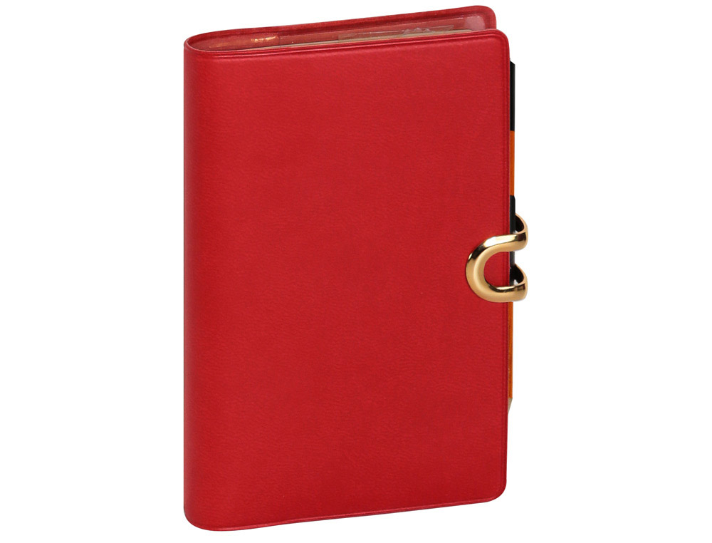 Agenda exacompta winner 12 mois janv a dec 2jours/page   broche fermoir dore crayon    inclus 105x65mm assortis