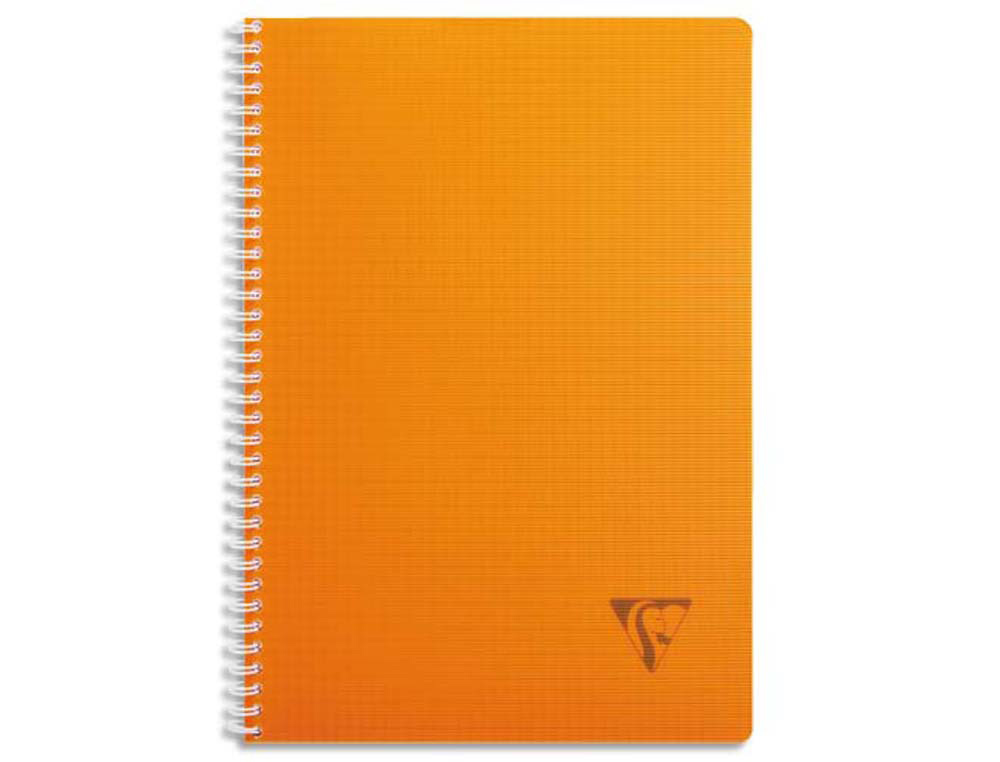 Cahier clairefontaine linicolor reliure intégrale assortiment fresh a4 21x29,7cm 180 pages 90g séyès