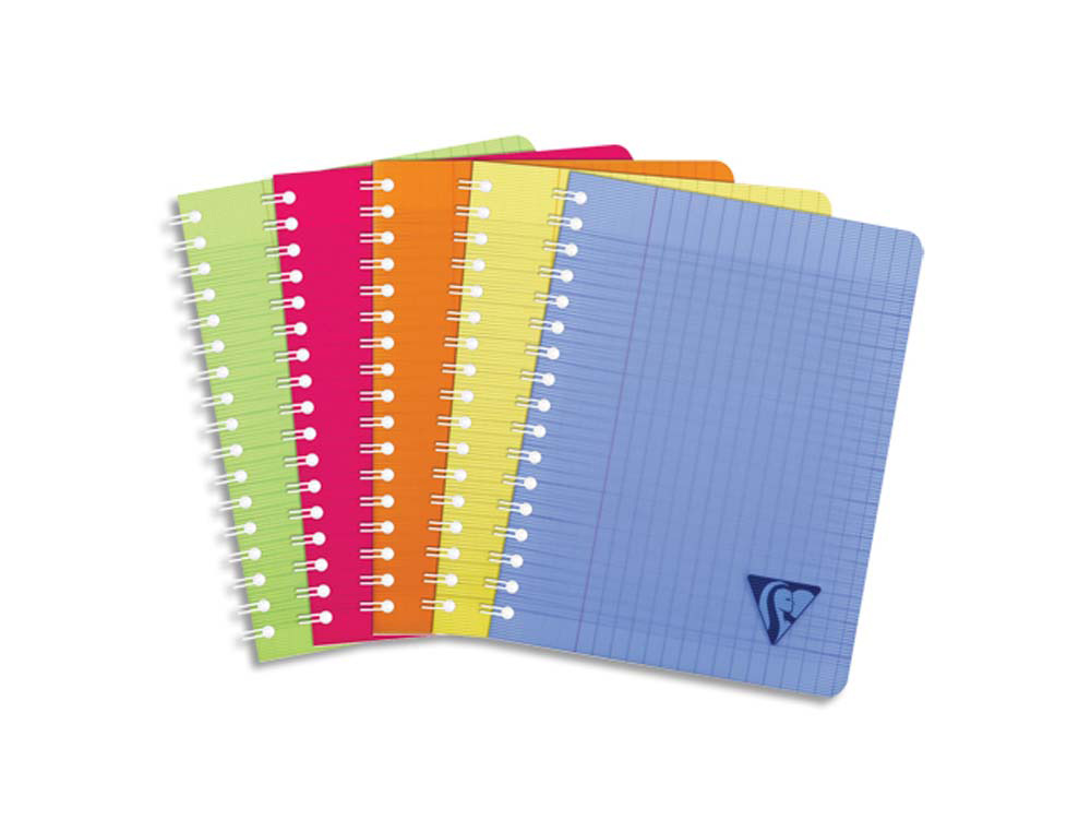 Cahier clairefontaine linicolor reliure intégrale assortiment fresh a5 14,8x21cm 100 pages 90g séyès