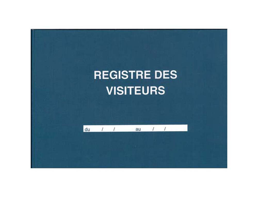 Registre elve visiteurs 96 pages format 297x210mm