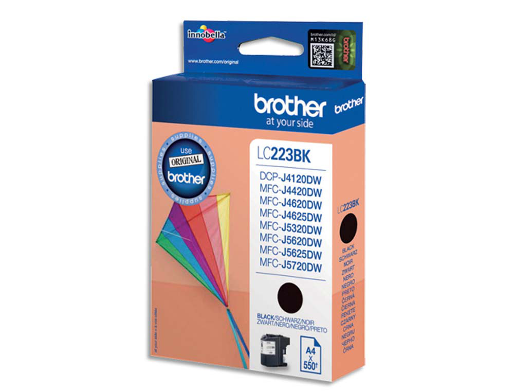 Cartouche d'encre original brother lc223bk 700 p noir