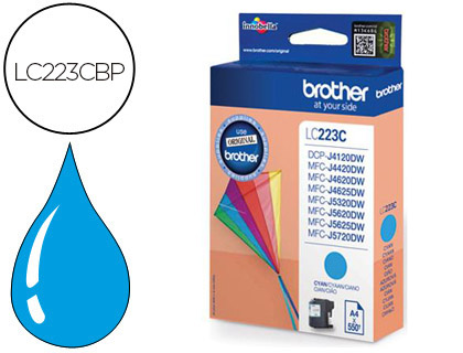 Cartouche d'encre original brother lc223c 700 p cyan