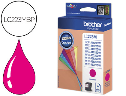 Cartouche d'encre original brother lc223m 700 p magenta