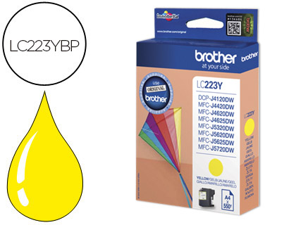 Cartouche d'encre original brother lc223y 700 p jaune