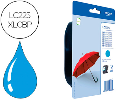 Cartouche d'encre original brother lc225xlc cyan