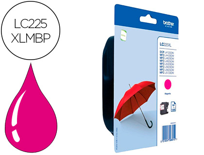 Cartouche d'encre original brother lc225xlm magenta