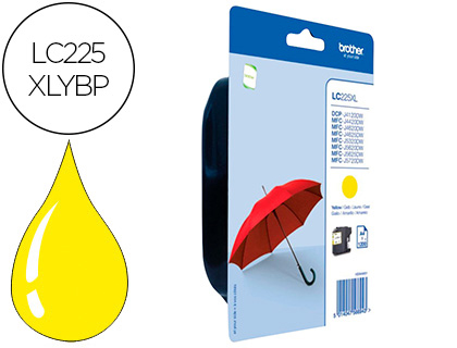 Cartouche d'encre original brother lc225xly jaune
