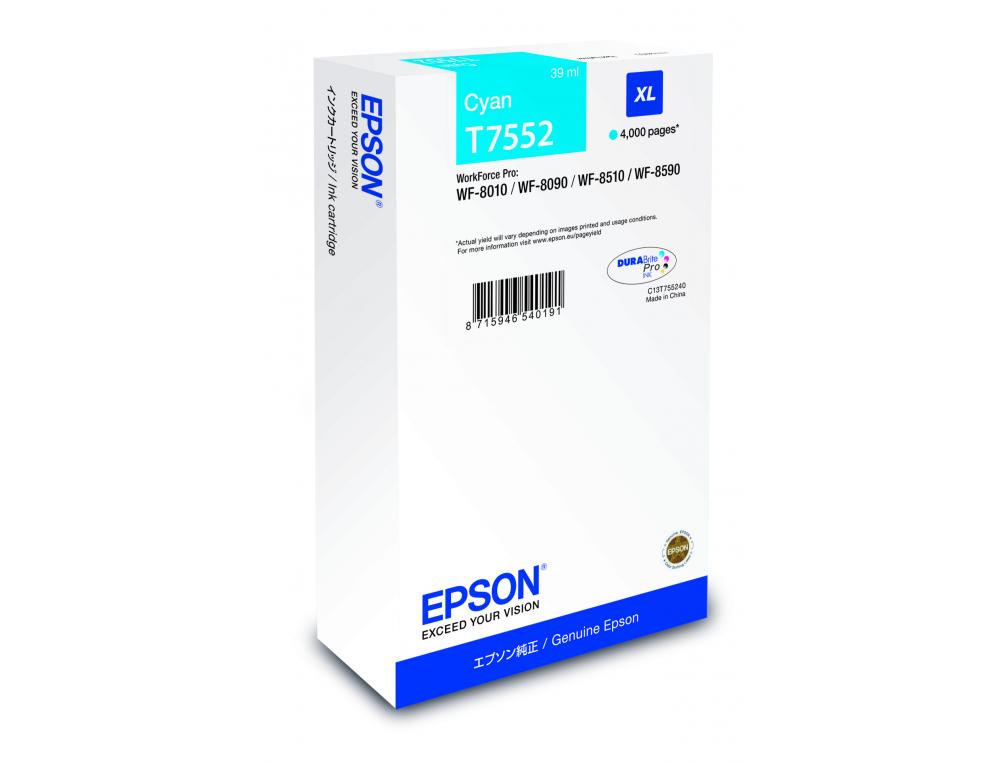 Cartouche d'encre original epson c13t75524010 cyan