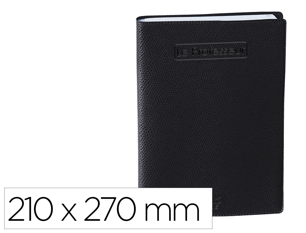 Agenda quo vadis le professeur impala coloris     noir dim. 210x270mm