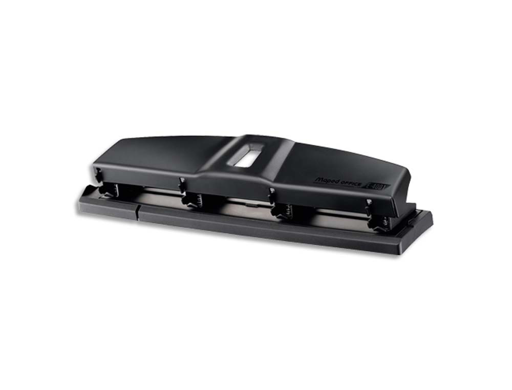 Perforateur maped essentials e4001 métal capacité perforation 10/12 feuilles 4 trous coloris noir 48x67x318mm