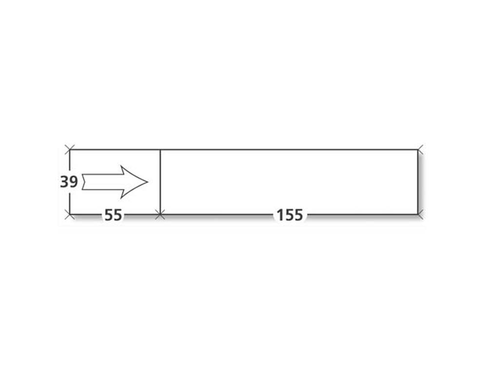 Étiquette affranchissement techmay simple 155x39mm boîte 1000 unités