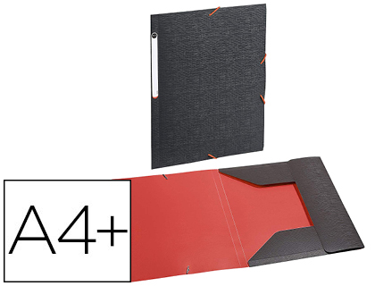 Chemise viquel office design polypropylène 5/10e 3 rabats 320x230mm extérieur gris anthracite intérieur corail