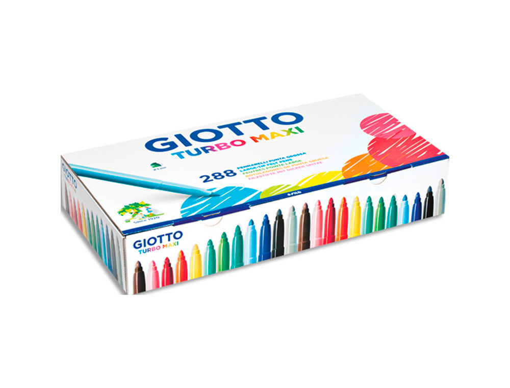 Feutre coloriage giotto turbo maxi schoolpack 288 unités