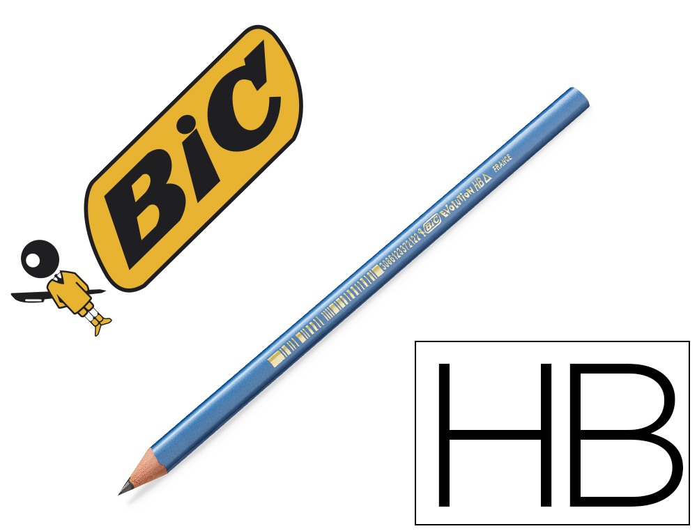 Crayon graphite bic evolution triangle mine hb ultra résistante