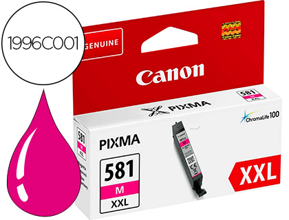 Cartouche d'encre original canon 581xxl 387 p magenta