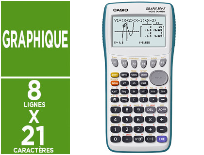 Calculatrice casio graphique graph 35+e ii python lycée calcul matriciel statistiques avancées 176x84x19mm 190g