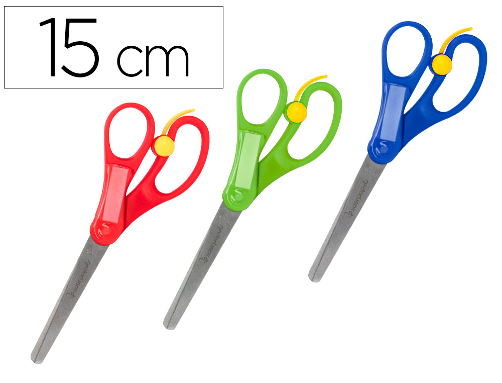 Ciseaux liderpapel personnalisé 5/8 ans lames acier inoxydable pointe arrondie anti-coupe 150mm