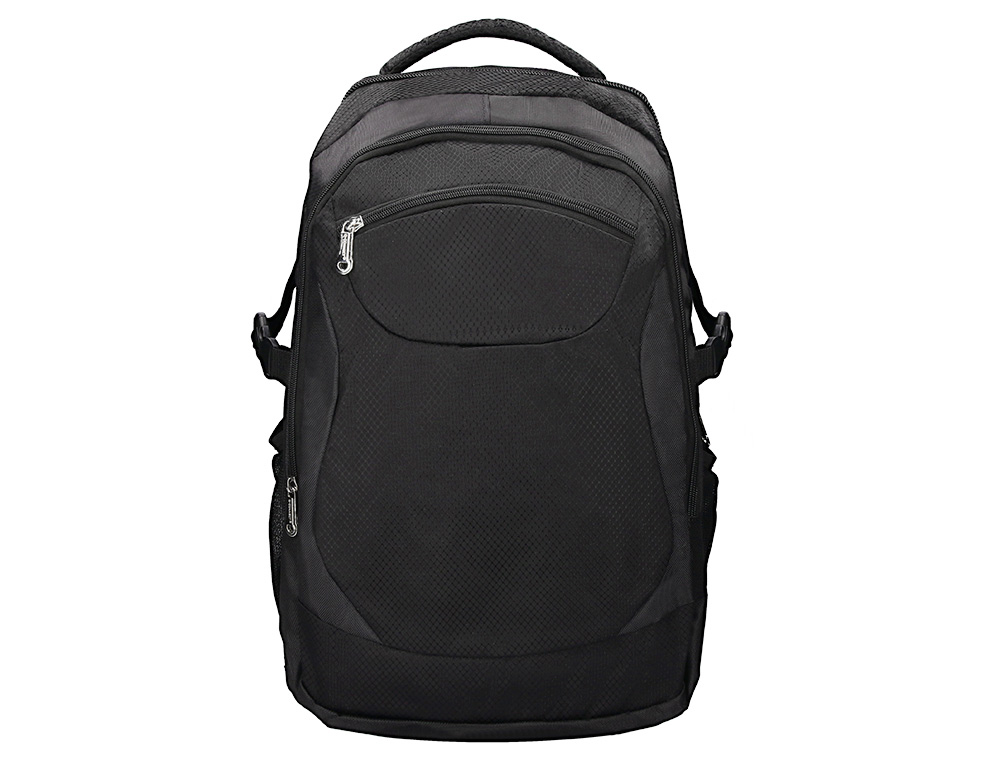Sac à dos polyester q-connect ordinateur portable 18" 330x470x180mm poche extérieure compartiment intérieur velcro noir