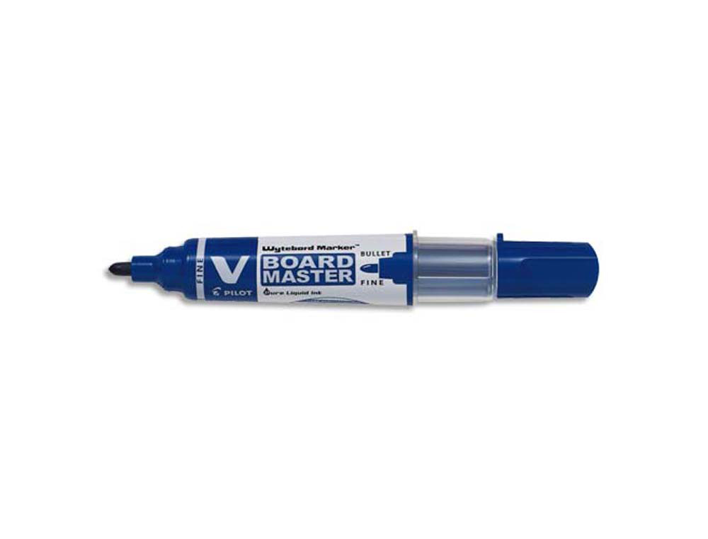Marqueur pilot v-board tableau blanc pointe conique effaçable à sec encre liquide base alcool coloris bleu