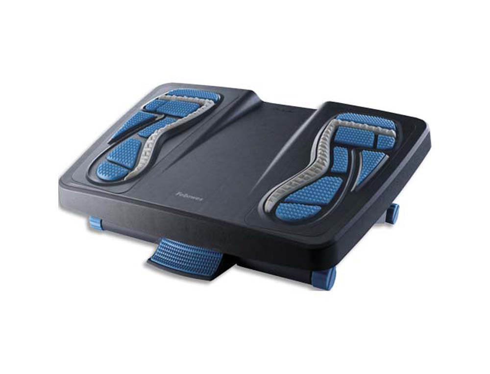 Repose-pieds fellowes caoutchouc énergisant surfaces de massage règlage 3 hauteurs coloris noir