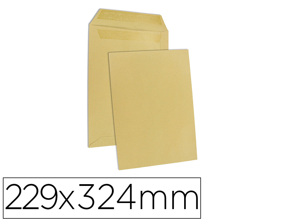 Pochette gpv kraft 90g c4 229x324mm fenêtre 50x110mm boîte 250 unités