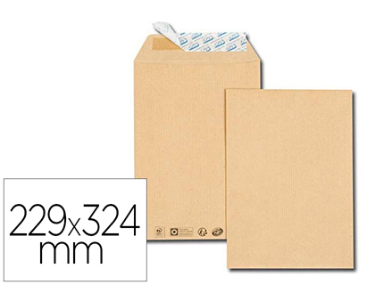 Pochette gpv kraft 90g c4 229x324mm boîte 250 unités