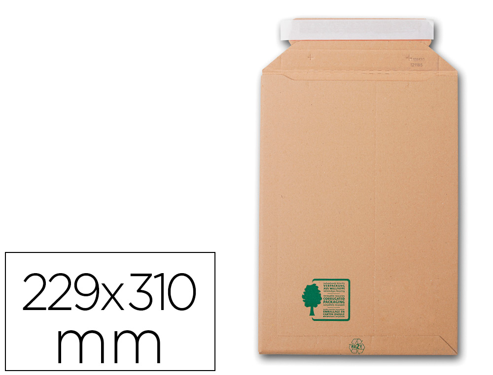Pochette gpv carton à soufflets c4 229x310mm paquet 5 unités