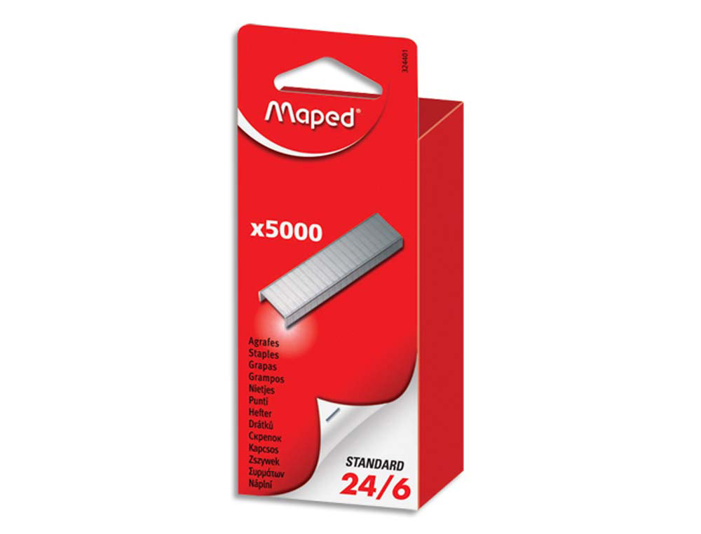 Agrafe maped standard 24/6 boîte 5000 unités