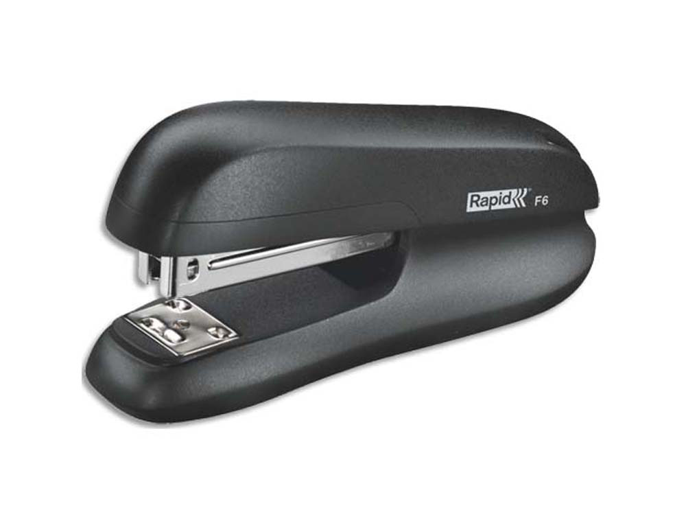 Agrafeuse bureau rapid hs f6 métal 40x62x126mm 20 feuilles agrafes rapid strong 24/6 et 26/6 coloris noir