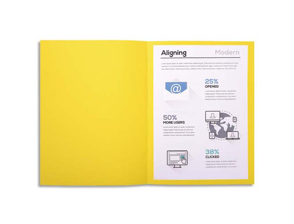 Chemise exacompta forever carte recyclée 220g a4 24x32cm coloris jaune paquet 100 unités