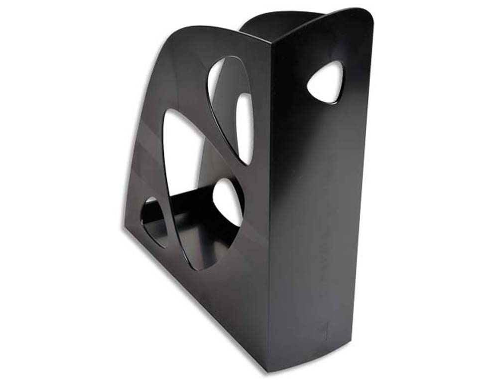 Porte-revues exacompta ecomag polystyrène solide stable format a4+ oeillet préhension noir