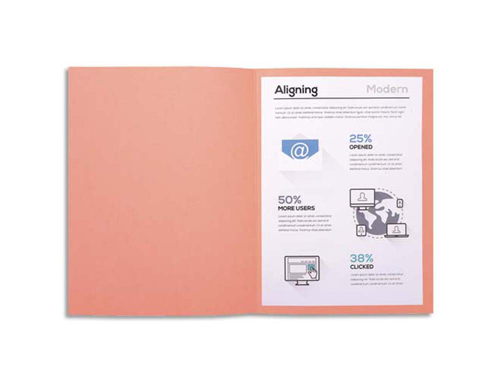 Chemise exacompta forever carte recyclée 220g a4 24x32cm coloris rose paquet 100 unités