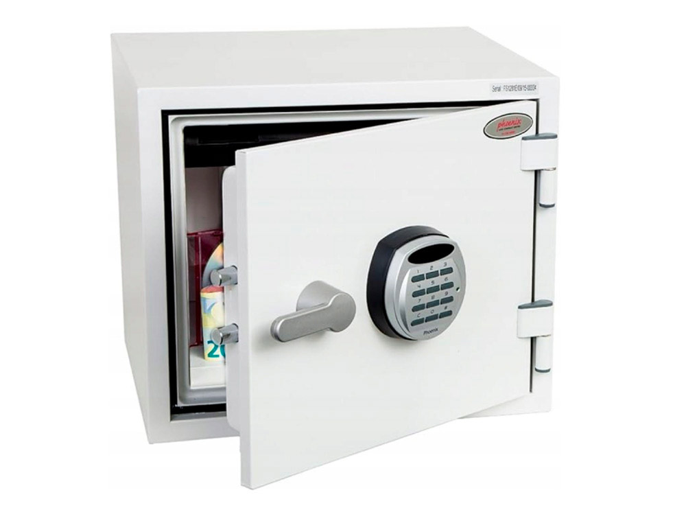 Coffre-fort phoenix titan fs1281e ignifuge anti-feu 60  min serrure numerique r3      programmable ecran lcd 16l