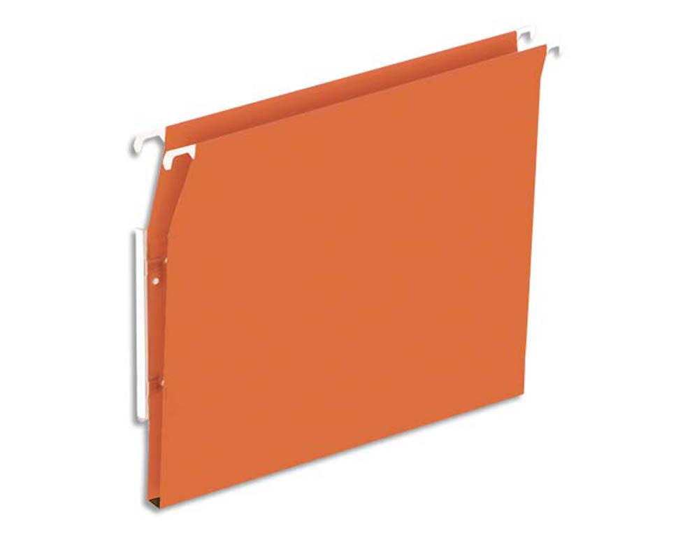 Dossier suspendu l'oblique economique kraft orange 220g  armoire entraxe 330m hauteur  275mm fond 15mm boite 25