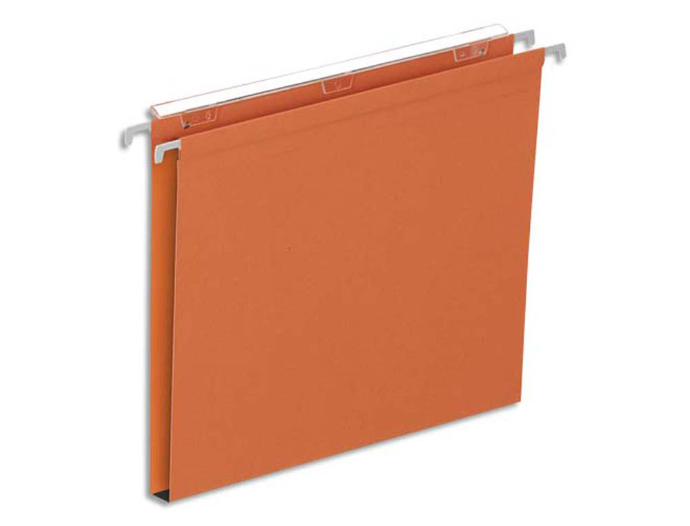 Dossier suspendu l'oblique economique kraft orange 210g  a4 tiroir entraxe 330mm       h250mm fond 15mm boite 25u