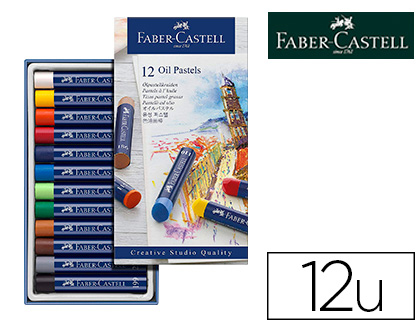 Pastel huile faber-castell creative studio forte         pigmentation couvrante        onctueuse etui carton 12