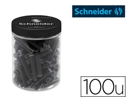 Cartouche d'encre noire schneider standard pot 100 unités