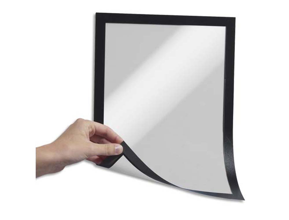Cadre affichage durable duraframe magnétique a4 bords noirs sachet 5 unités