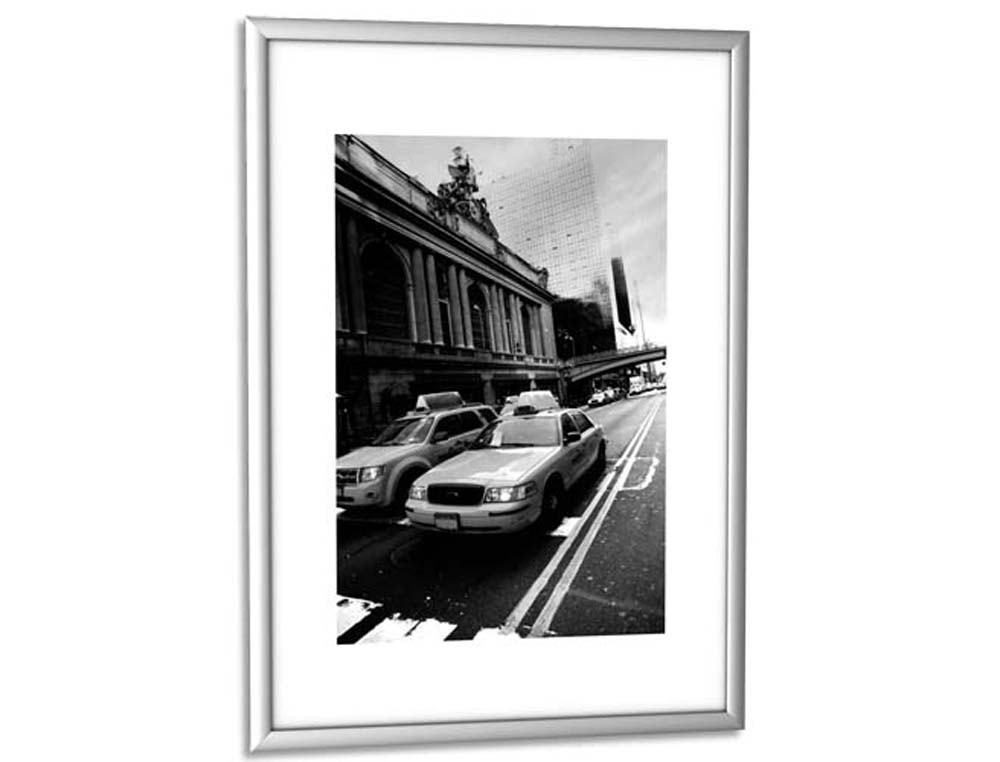 Cadre décoration paperflow a4 coloris aluminium